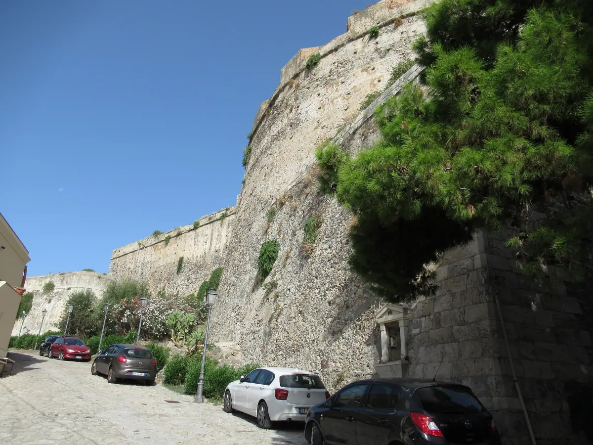 The walls of Milazzo Castle